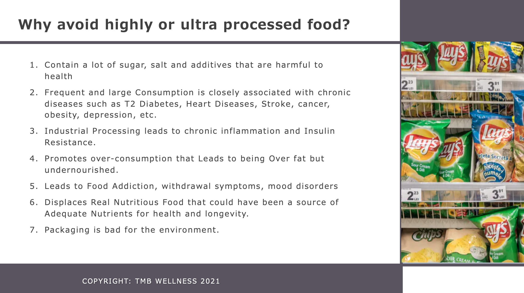 why avoid highly processed food