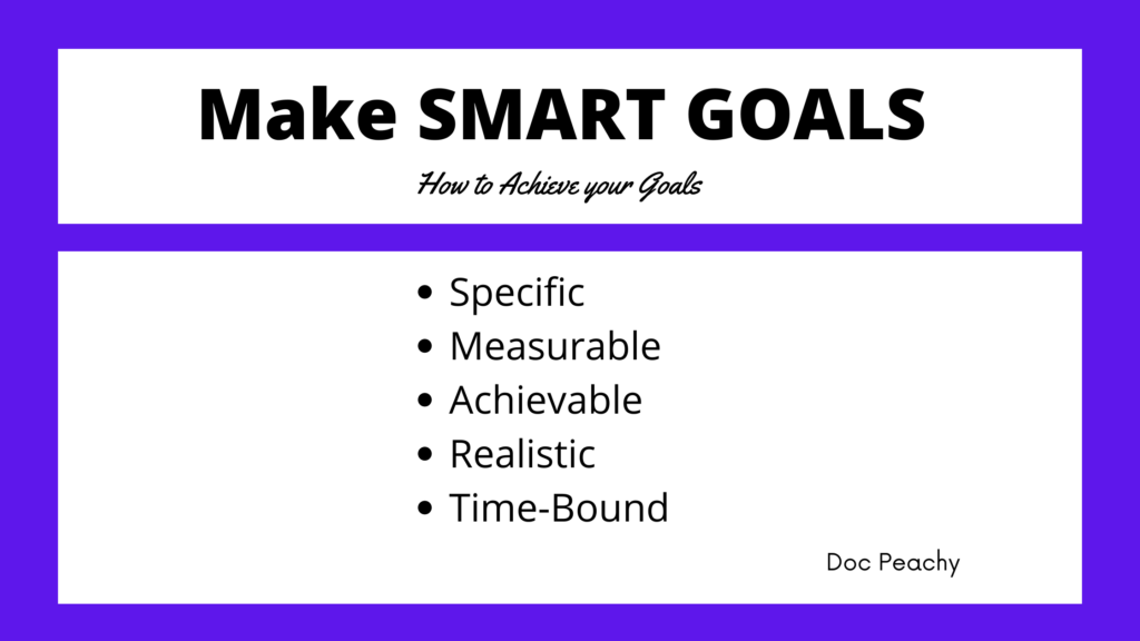 Make SMART Goals